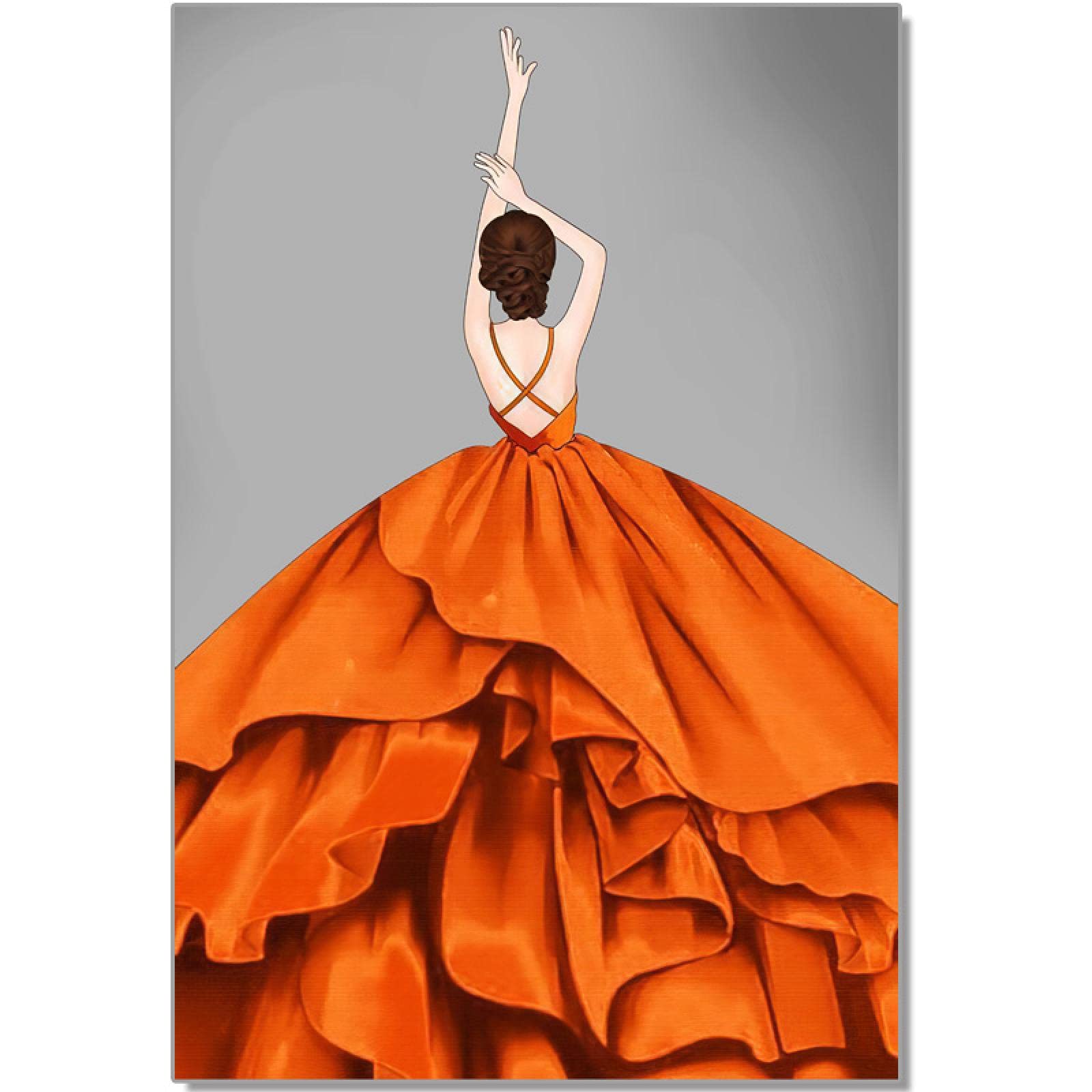 Póster de pintura abstracta de alta resolución impresión en lienzo vertical de 70x140 8