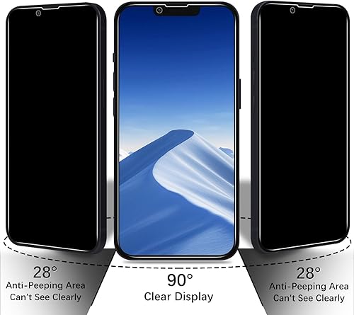 Miniatura 9 de Pokolan Paquete de 3 Protector de pantalla para iPhone 14 Pro vidrio templado, compatible con isla dinámica, protección de sensor, dureza 9H,