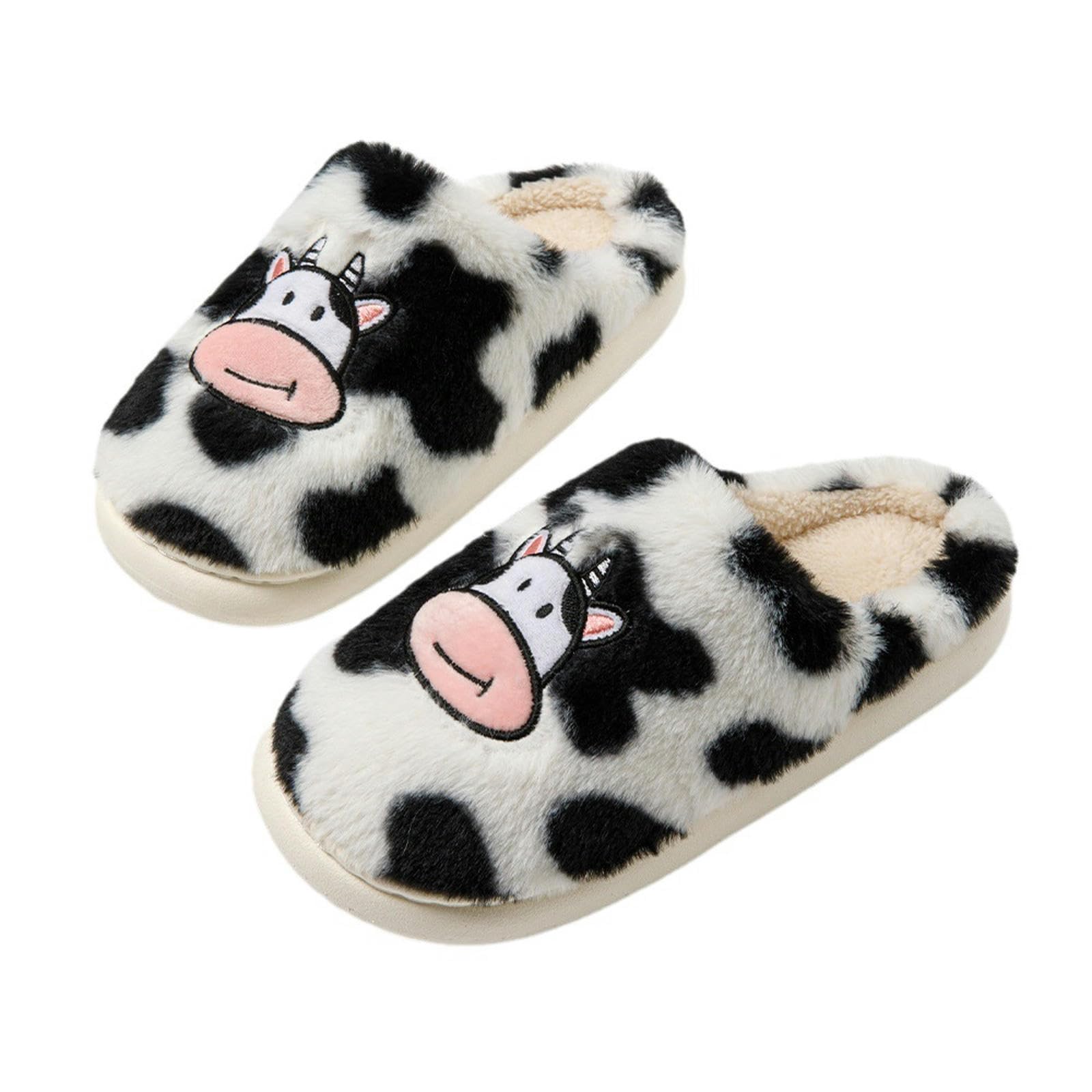 Pantofole Pantofole di Cotone per Studenti Scarpe in Pelliccia Calda Non Slip Interno-bianco-40 41