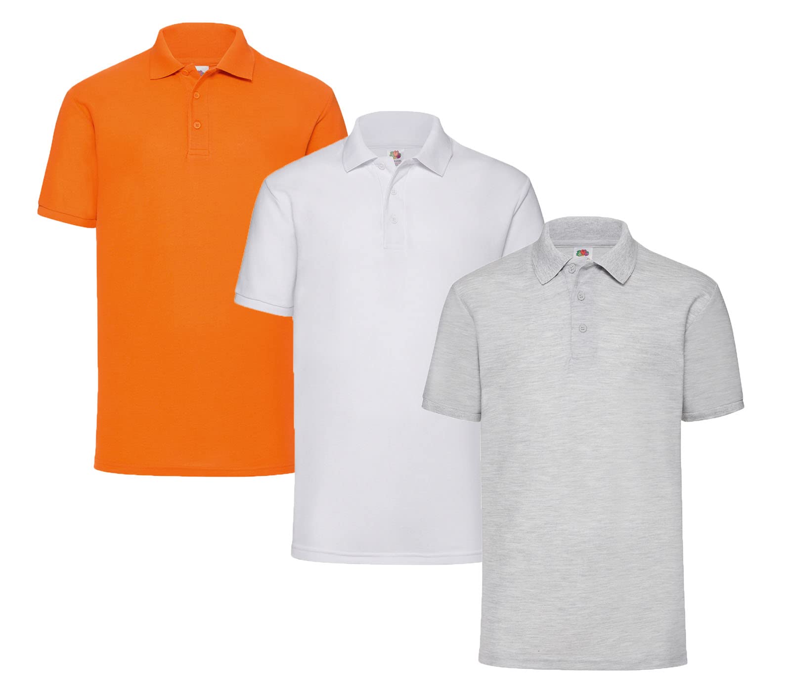 Fruit of the Loom Men's Polo Shirt (Pack of 3), L