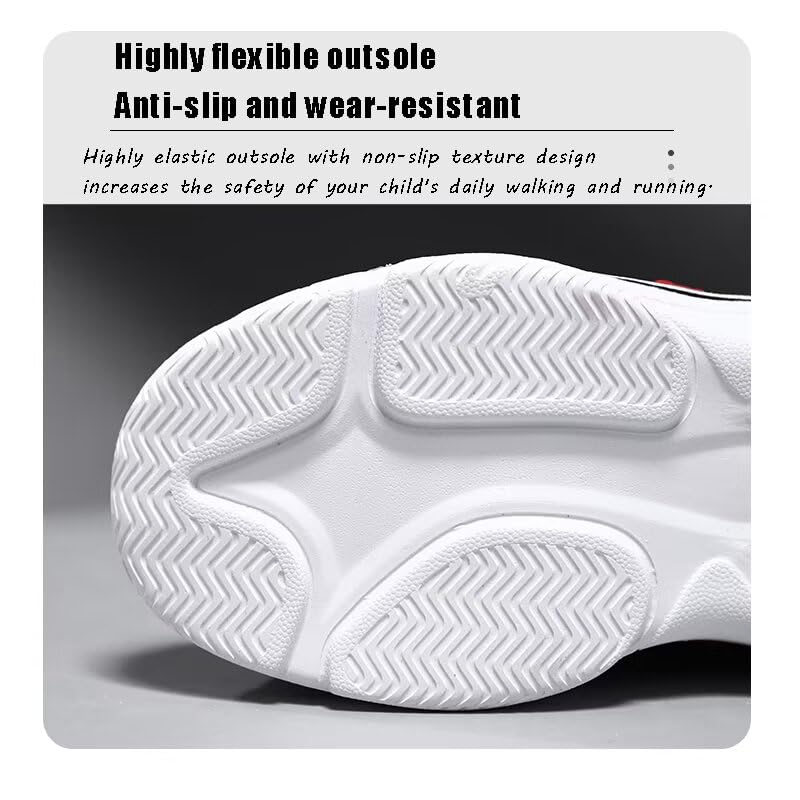 Boys' and Girls' Tennis Shoes Running Athletic Sneakers Waterproof Soft Lightweight Breathable Sneakers for Little and Big Kids4