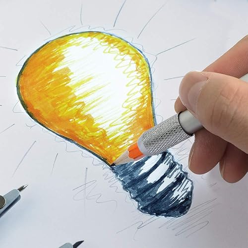 Miniatura 6 de 8 extensores de lápiz, una cabeza y doble cabeza de metal con mango de metal, alargador de bolígrafo, suministros de oficina escolar, herramienta de