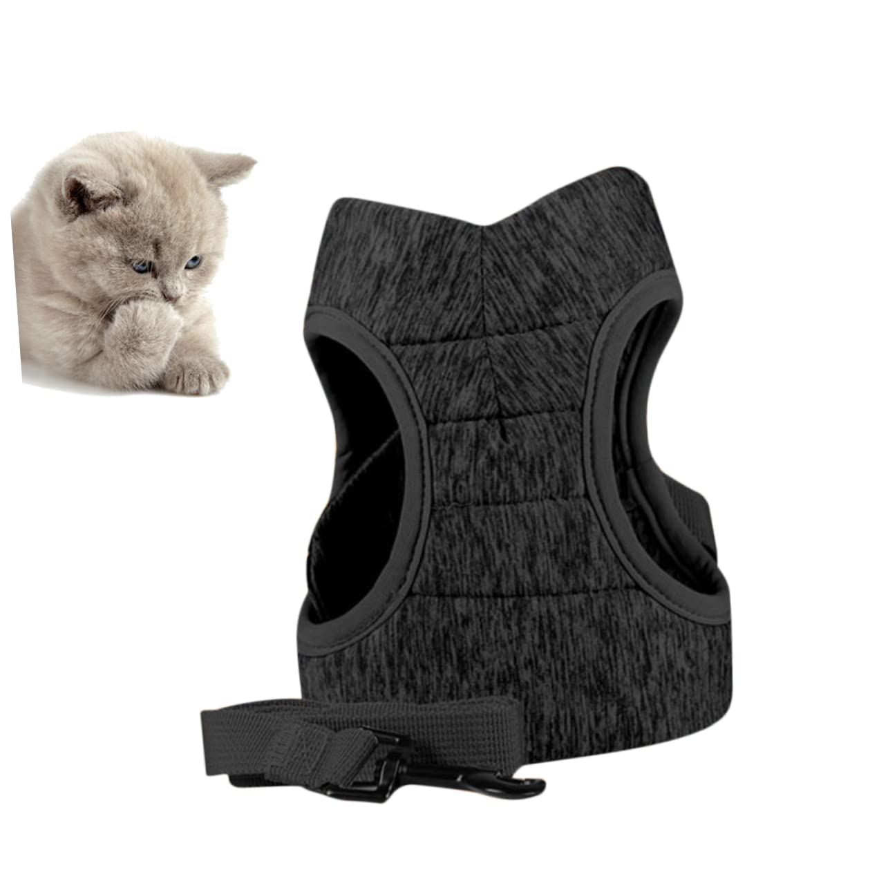 INOOMP 3pièces pour Chat Ultra Léger Laisse Confortable Et Respirante Système De De Poitrine pour Prévenir Les Évasions des Chats Accessoire Pratique pour Animaux De Compagnie