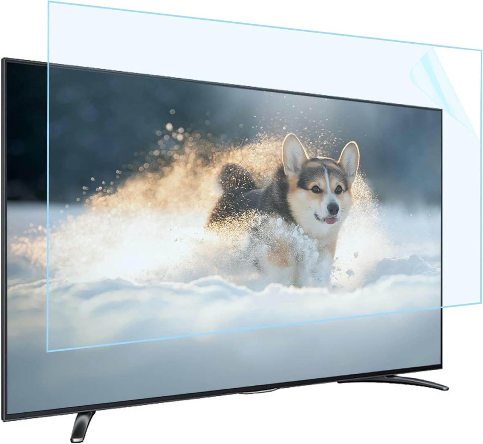 Bildschirmschutzfolie für Fernseher, 43-65 Zoll Blaulichtfilter, matt gefrostet, Kratzfest(60Inch/1338x756mm)