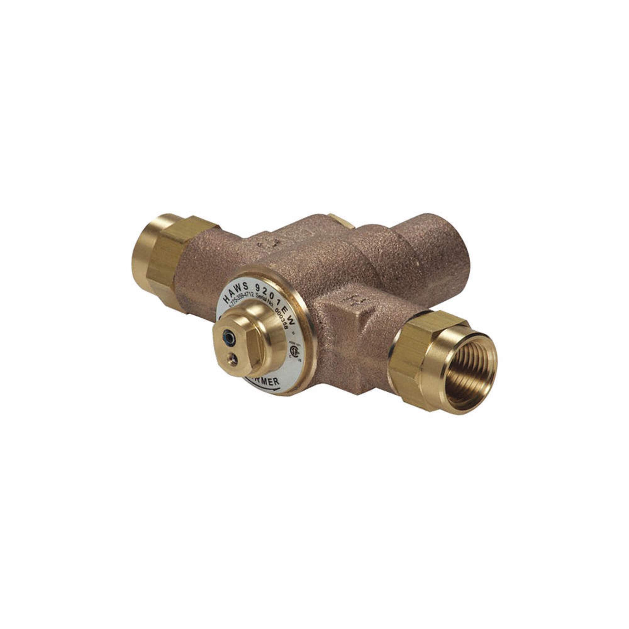 Haws 9201EW Emergency Thermostatic Mixing Valve, 10 gpm Flow Rate