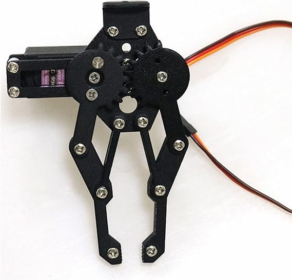 Premium Metal Robot Mechanical Claw/Clamp Arm/Gripper with High Torque Servo, Robotics Part/Accessory Model for Arduino/Raspberry pi/Microbit to Clip/Carry, DIY AI ROS STEAM Education
