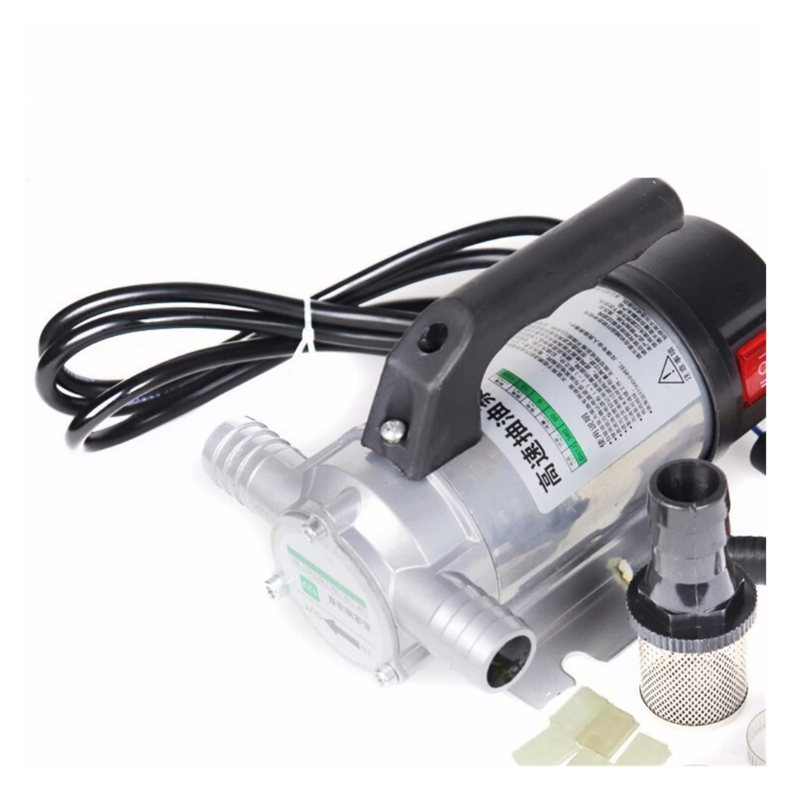 50l/min mała automatyczna pompa do tankowania 12 V elektryczna automatyczna pompa paliwowa do pompowania oleju/oleju napędowego/nafty/wody(2)