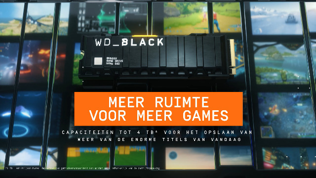 WD_BLACK SN850 NVMe SSD 2 TB Heatsink SSD-opslag voor gaming, PCIe Gen4-technologie, tot 7000 MB/s leessnelheden, Works with PlayStation 5 (van software versie 21.02-04.00.00) Zwart