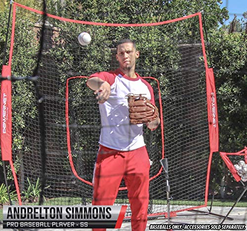 Powernet Practice Baseballs | 12 Pk Recreation Grade Regulation Size Balls | Great For Coaches | White Cover With Red Seams #TOP5