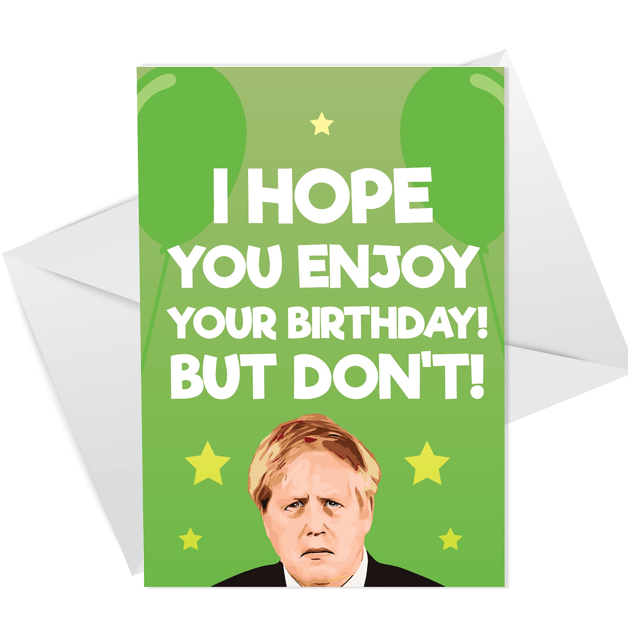 FUNNY Boris Lockdown Design Birthday Card For Mum Dad Uncle Auntie Sister Brother