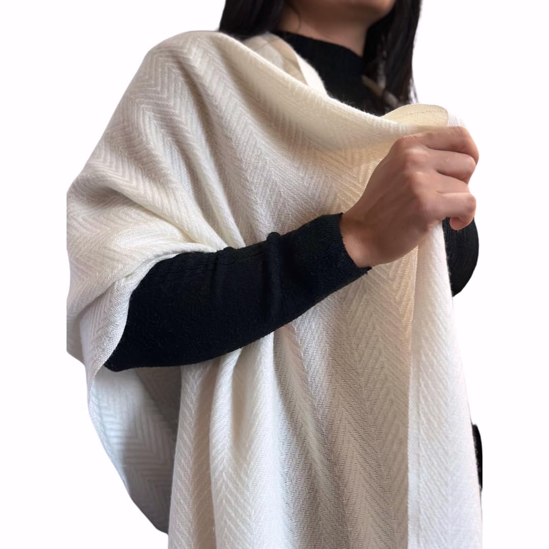 Mountain View Fabrics Luxury Soft Nepali Unisex High Cashmere Blend - Shawl/Stole.