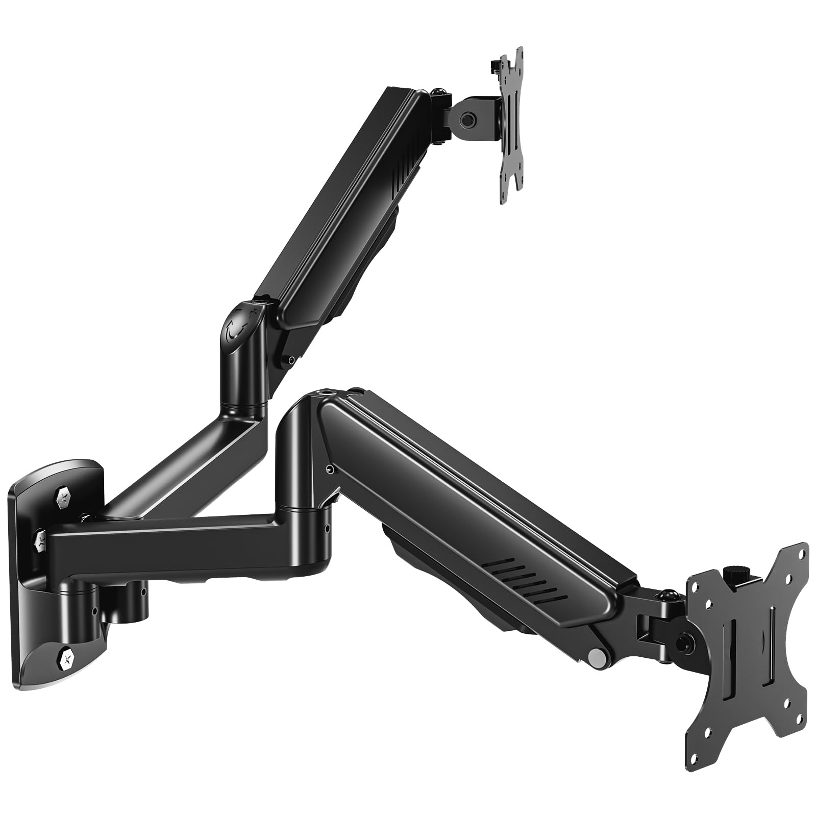 MOUNT PRO Suporte de parede para monitor duplo para 2 telas de computador de até 82