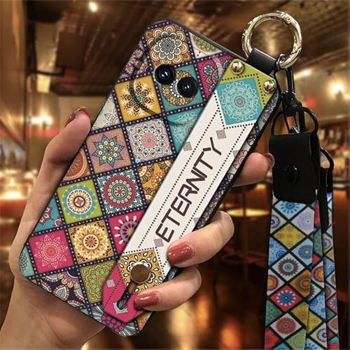 Phone Case Compatible with VIVO IQOO Z11 Turbo, Wristband Lanyard Ring Soft case Waterproof Dirt-resistant Wrist Strap Shockproo