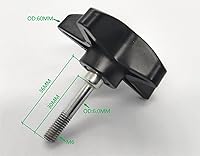 Vista 5 de Pomo de rodillo, perilla de ajuste de altura del rodillo, piezas de repuesto para andador Vibe con número de serie JN, perilla con tornillo