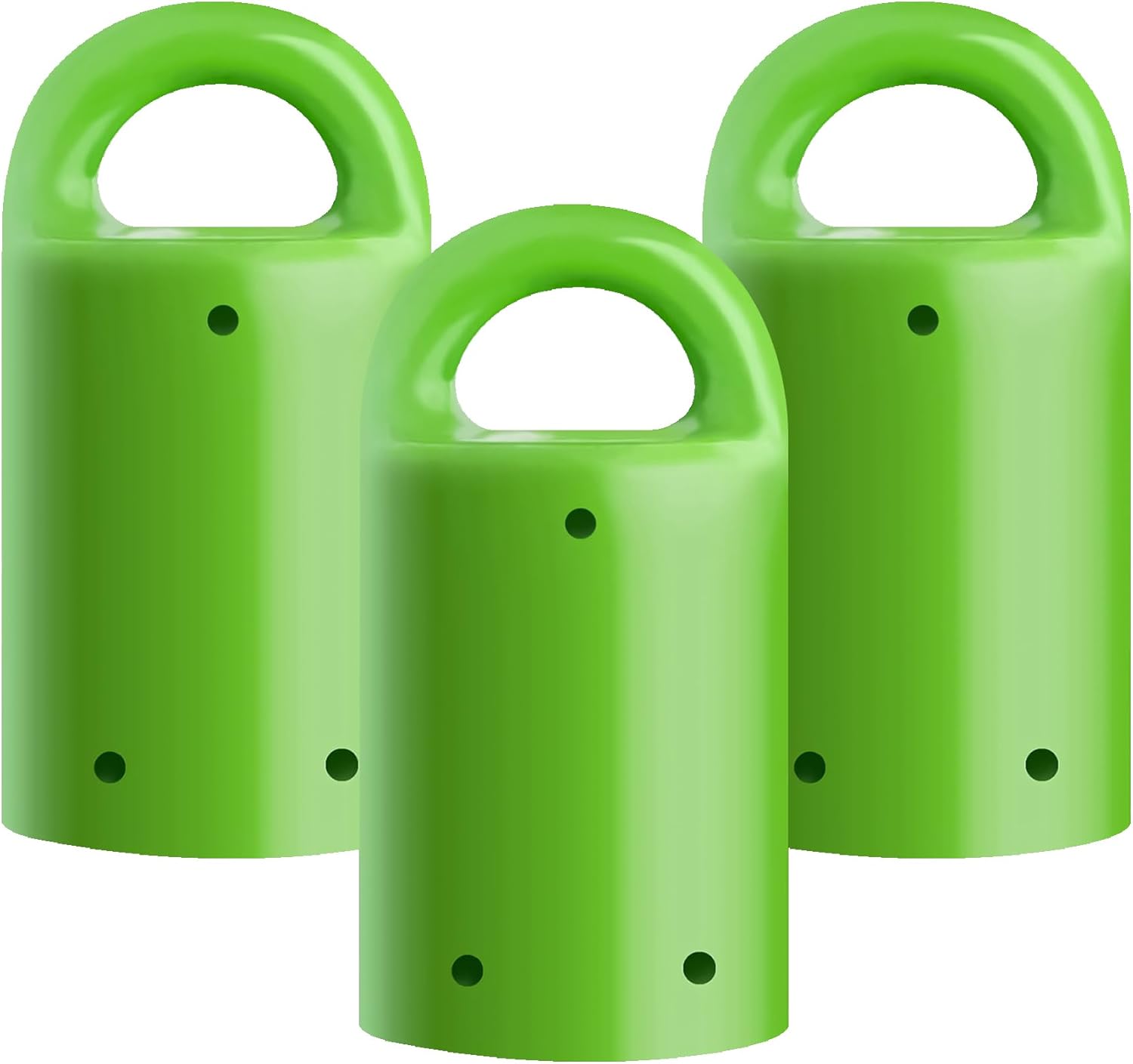 MagnetPal 3 pack Heavy-Duty Neodymium Anti-Rust Magnet, Best for Magnetic Stud Finder / Key Organizer / Indoor and Outdoor Multi Uses, Green with Key Ring (SP-MPM3GR)