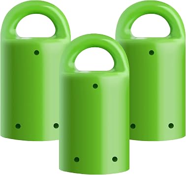 MagnetPal 3 pack Heavy-Duty Neodymium Anti-Rust Magnet, Best for Magnetic Stud Finder / Key Organizer / Indoor and Outdoor Multi Uses, Green with Key Ring SP-MPM3GR