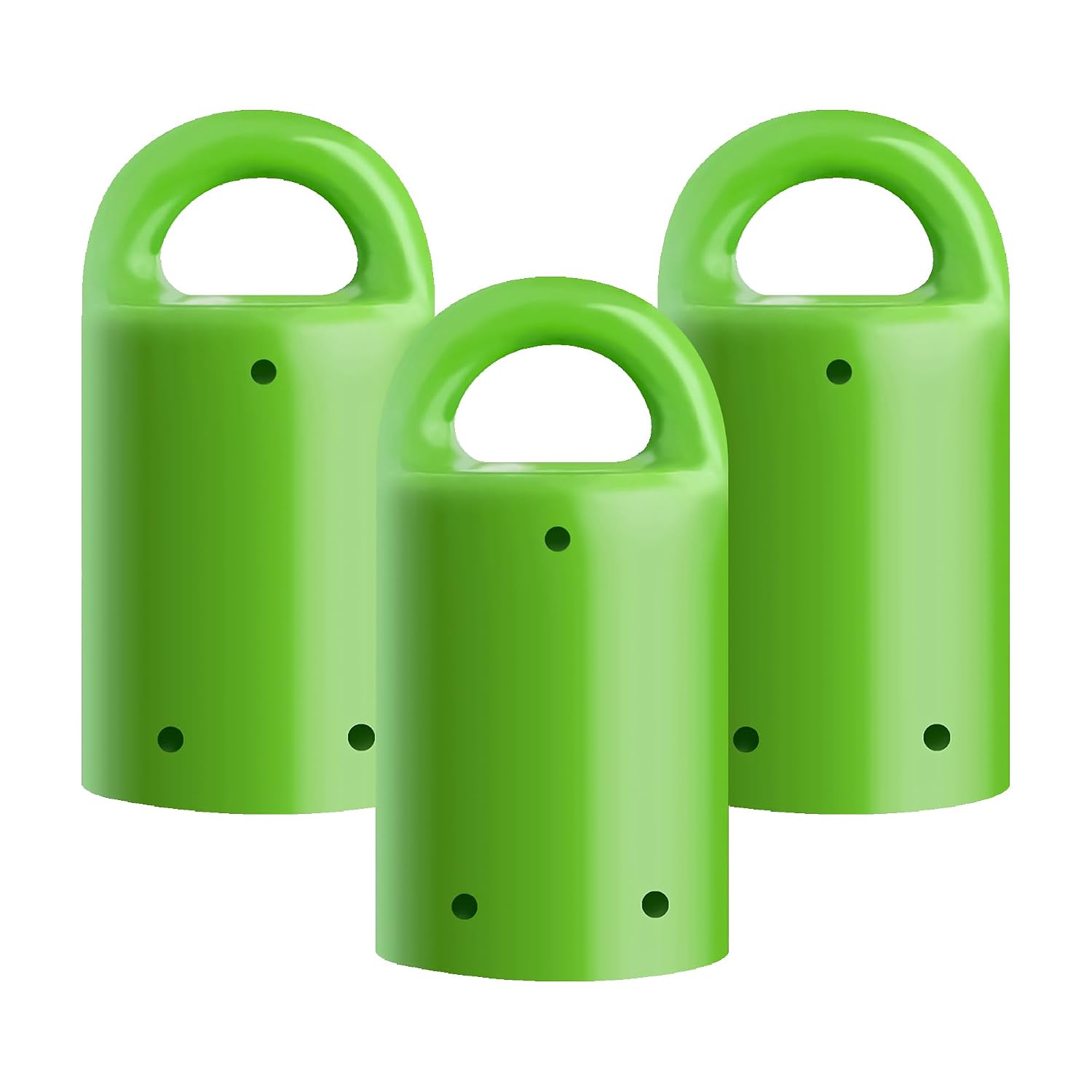 MagnetPal 3 pack Heavy-Duty Neodymium Anti-Rust Magnet, Best for Magnetic Stud Finder/Key Organizer/Indoor and Outdoor Multi Uses, Green with Key Ring (SP-MPM3GR)