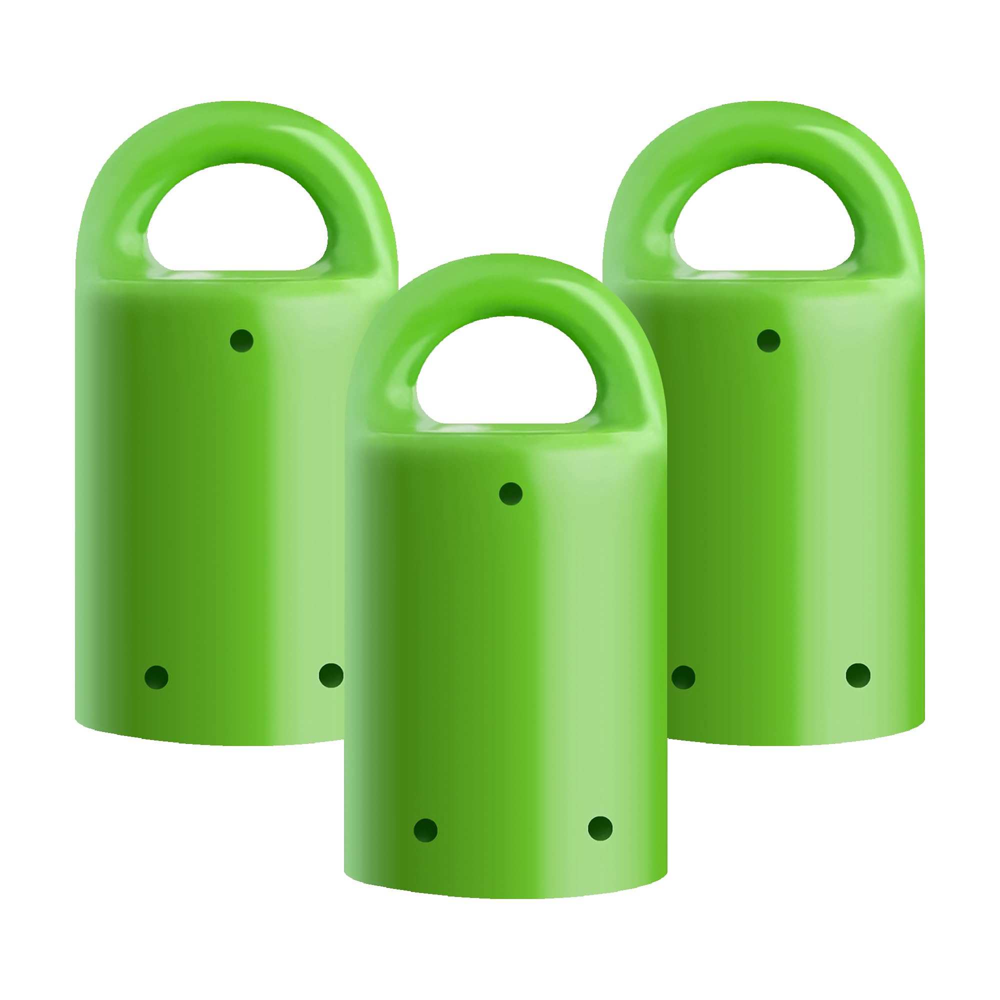 MagnetPAL 3 Pack Heavy-Duty Neodymium Anti-Rust Magnet, Best for Magnetic Stud Finder/Key Organizer/Indoor and Outdoor Multi Uses, Green with Key Ring (SP-MPM3GR)
