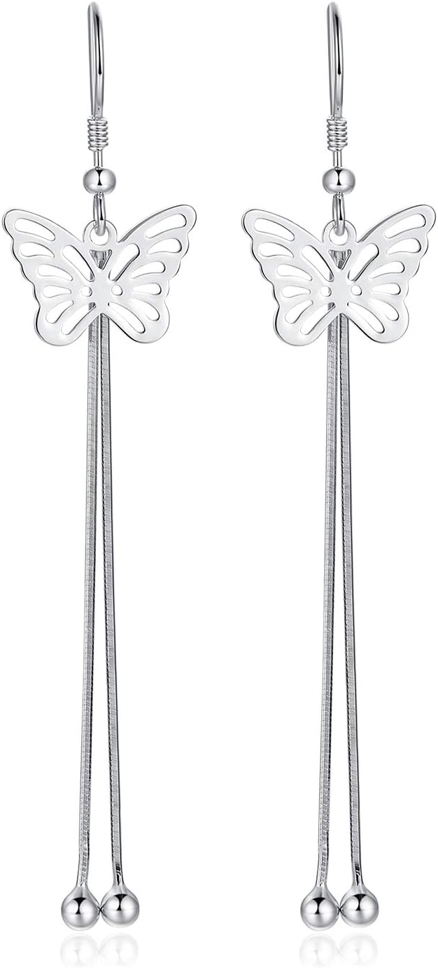 11 Styles Sterling Silver Dangle Earrings for Women Teen womens Fish Hook Earrings Chain - Image 2