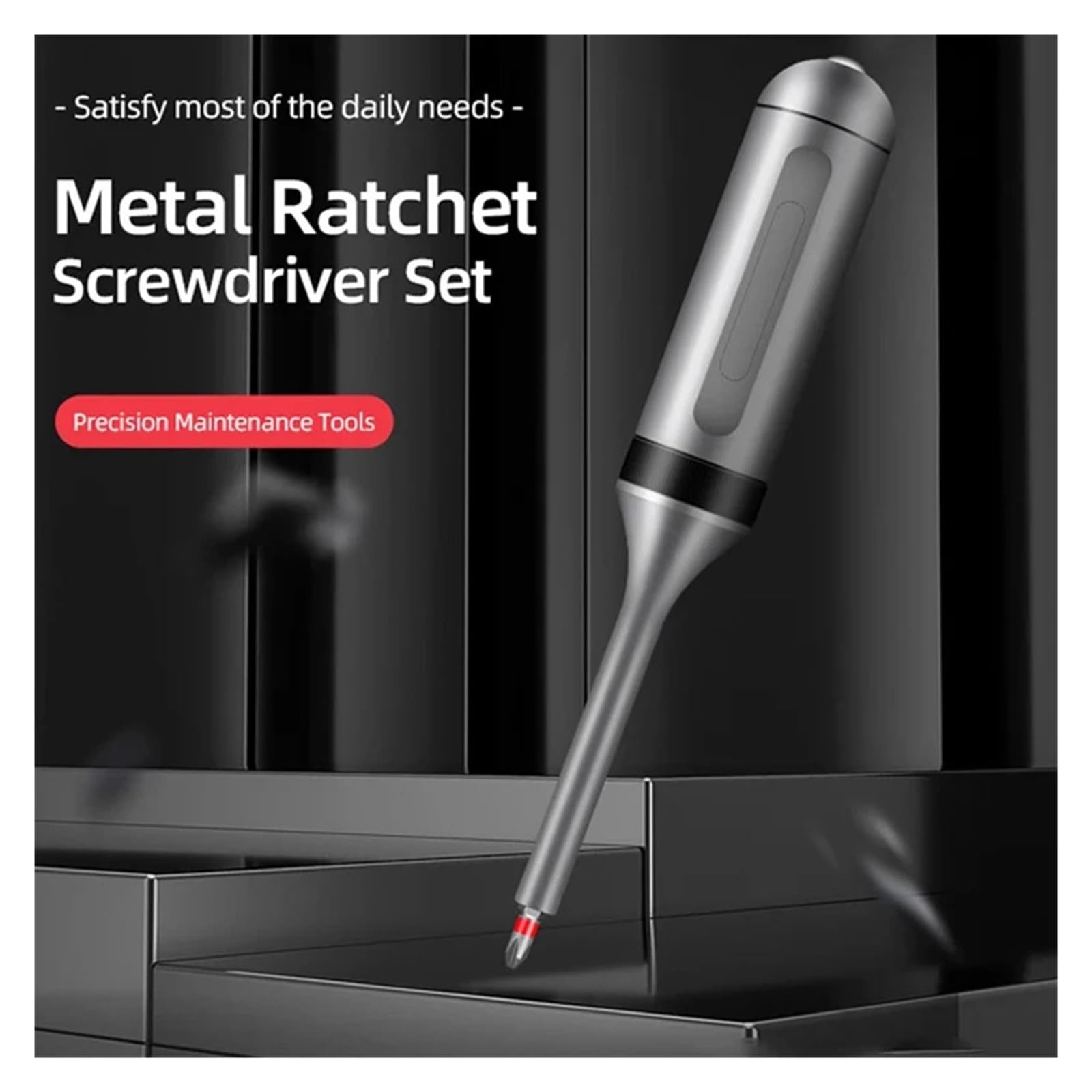 Set di Chiavi Set di Cacciaviti A Cricchetto 13 in 1 con Impugnatura Estesa, Punta da Trapano Magnetica Torx Phillips, Strumento di Riparazione Manuale Fai da Te Multifunzione