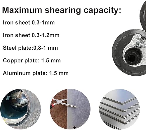 Miniatura 3 de NORTOOLS Tijeras de placa de reacondicionamiento de taladro eléctrico