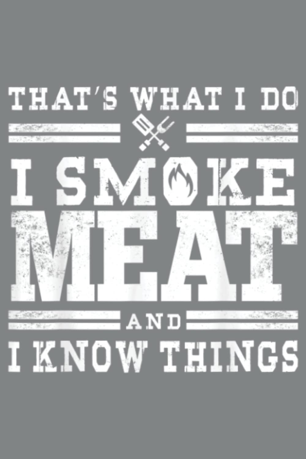 Funny Pitmaster I Smoke Meat BBQ Smoker Grill Gift: Notebook Journal lined 6X9 inch 110p