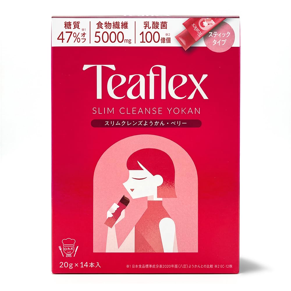 Teaflex ティーフレックス スリム クレンズ ようかん 14包 腸活 食物…