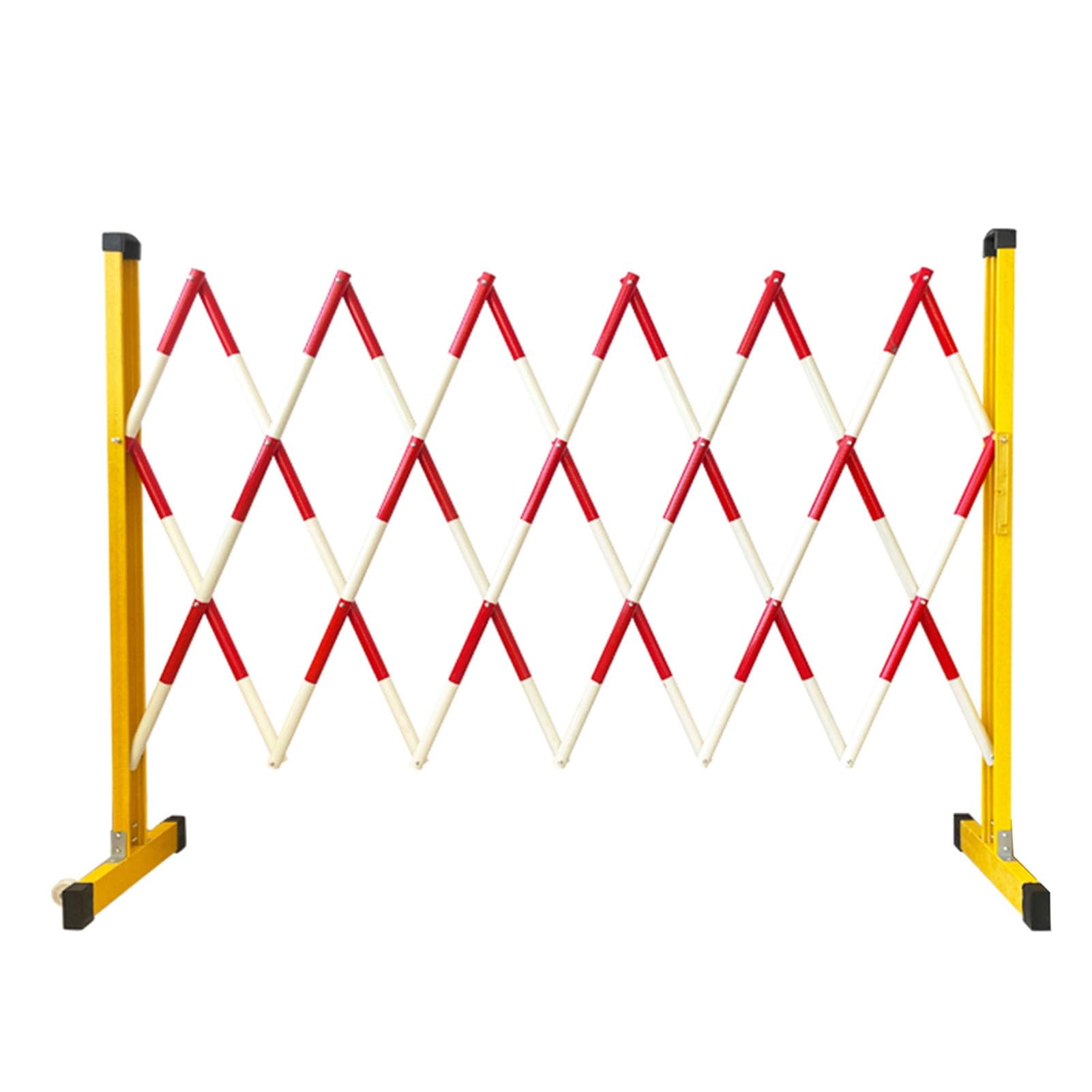 WOTZOV Expandable Road Obstacles Outdoor Safety Traffic Control Barrier For Warehouse Road Construction Building Site Adjustable Folding Barrier,L700CM/22.9FT