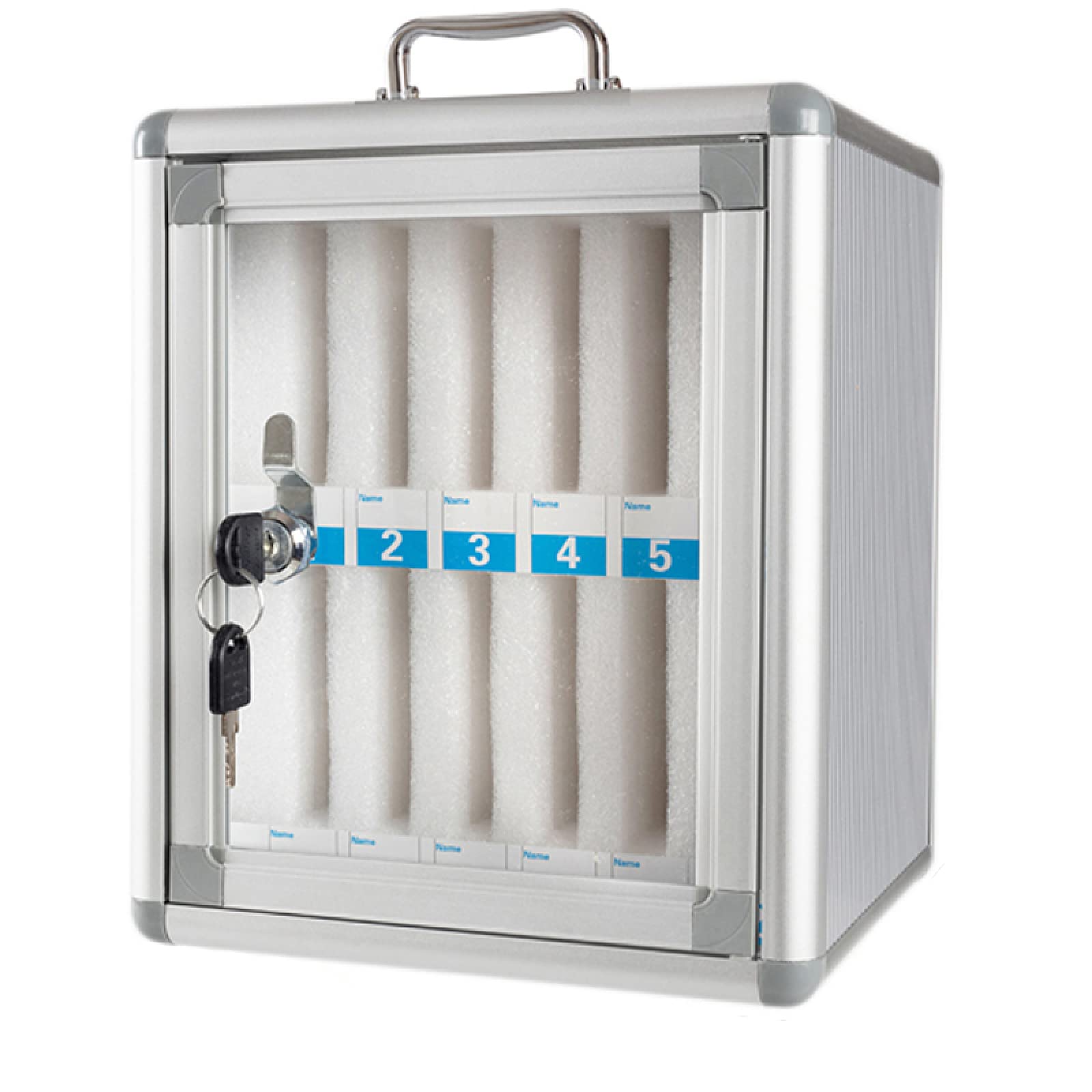 Caja De Almacenamiento Para Teléfonos Móviles De Montaje En Pared - 12 Ranuras Para Cocina Aula U Oficina - Soporte Portátil Para Teléfonos Con Cerradura - Solución Eficiente Para Ahorrar Es