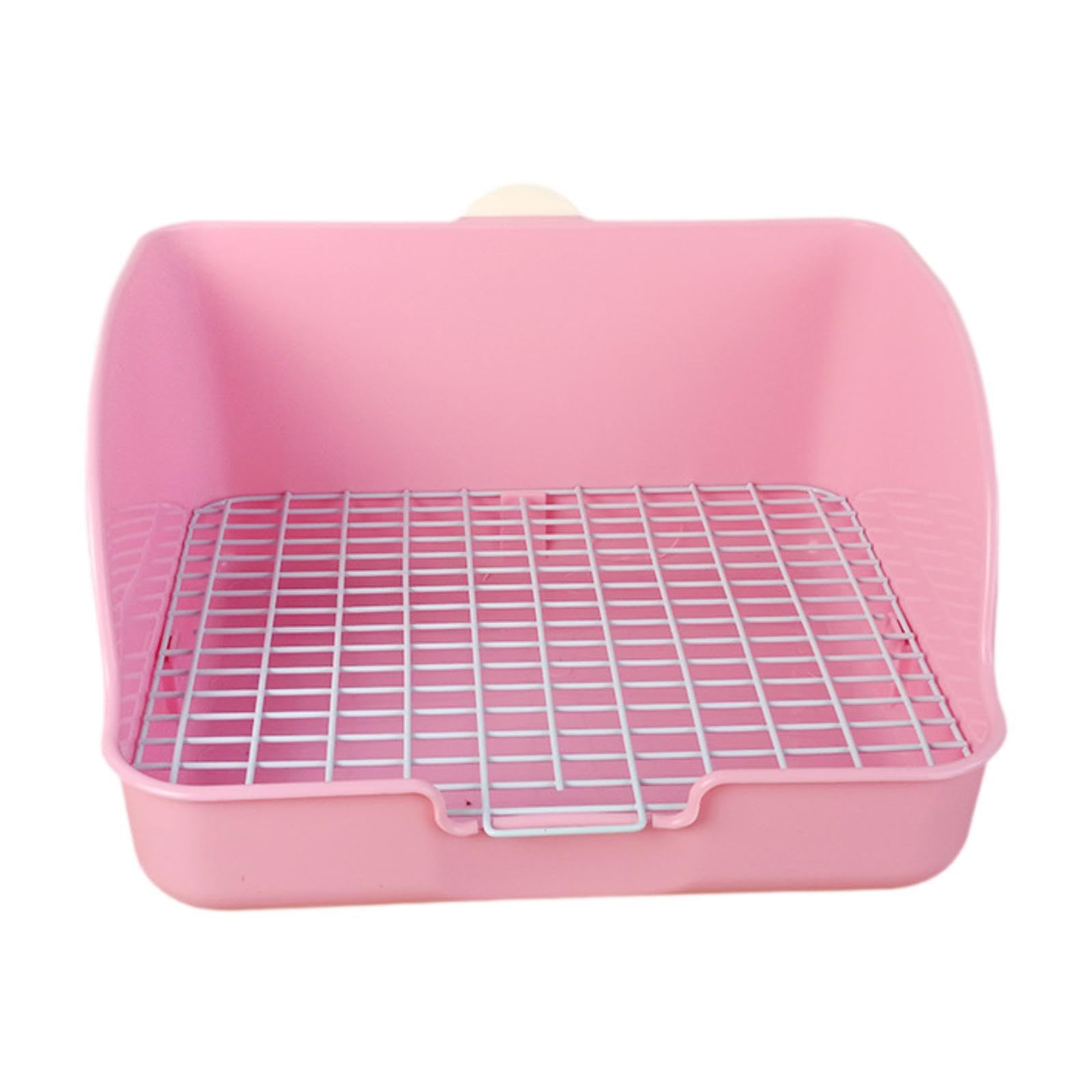 Rabbit Litter Box for Cage Bedpan Potty Trainer for Rats Small Animals Bunny Pink|Pet Supplies | Small Animal Supplies | Other Small Animal Supplies-image-47