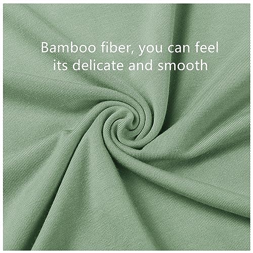 Image of Joyaria Women Bamboo Viscose Robe Super Soft Comfy Summer Cooling Short Lightweight Bathrobe with Pocket S-XXL
