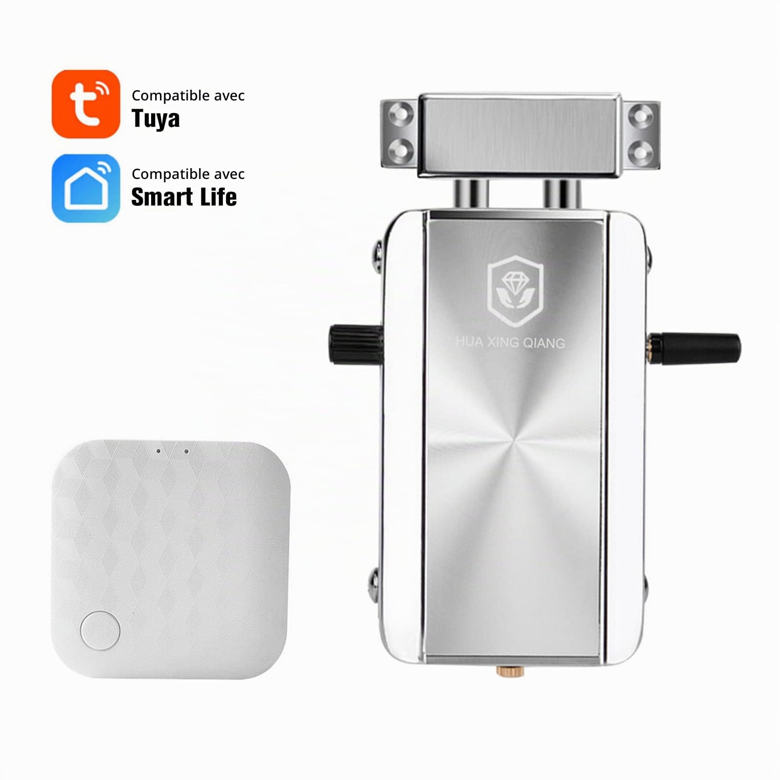 Kit de verrouillage de porte WiFi Smart Home/SmartLife Télécommande Entrée sans clé Verrou électronique Smart Wireless Anti-vol Deadbolt Access Control System for Home Hotel Apartment
