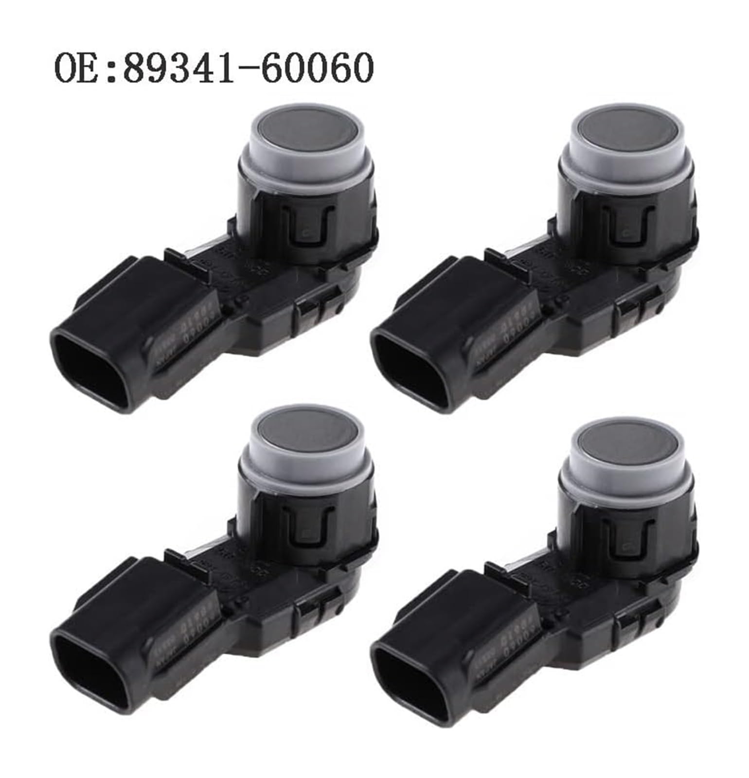 Sensor Aparcamiento PDC para Toyota Sensor Aparcamiento Inalámbrico PDC 4 Unidades Color Plateado 89341-60060 8934160060