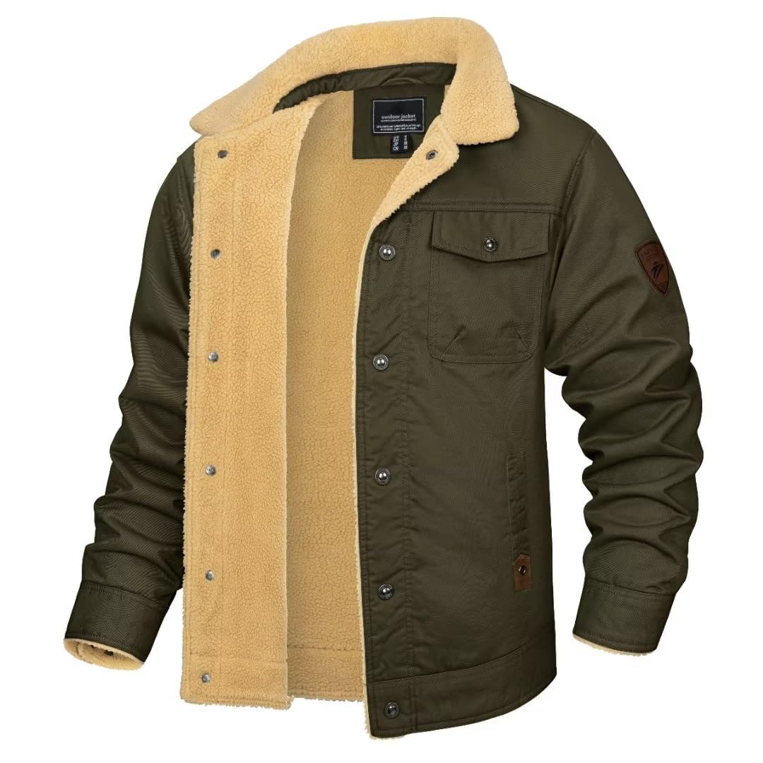 Transwen Wandeljack heren tactische jas militaire cargo jas opstaande