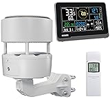 Ecowitt - Estación meteorológica wifi WS3902, pantalla LCD, 7,5”, para uso doméstico, sensor meteorológico inalámbrico WS85 3 en 1 con panel solar y un sensor de temperatura y humedad exterior WN32 WS3902: pantalla a color de 7,5 pulgadas WS85+7,5