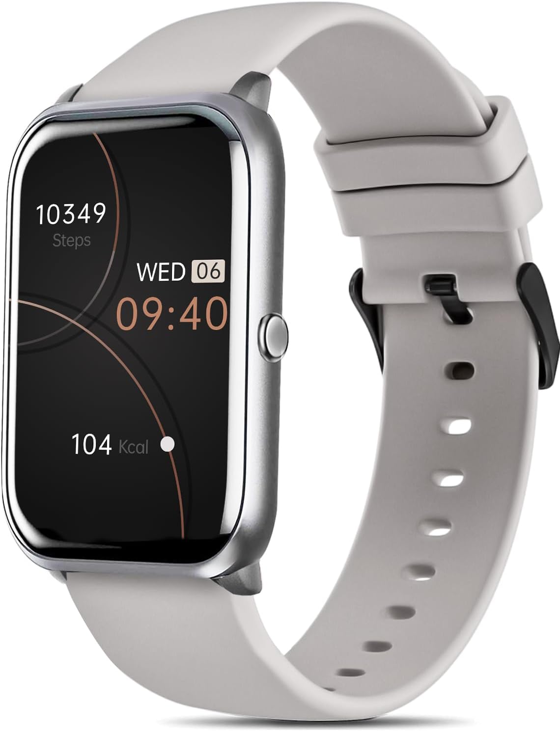 FITVIIFitness Tracker, Heart Rate Blood Pressure Monitor Activity Tracker, 1.57'' Touch Screen Calorie Step Counter IP68 Waterproof Watch with Weather Sleep Monitor Music Control for Women Men Kids