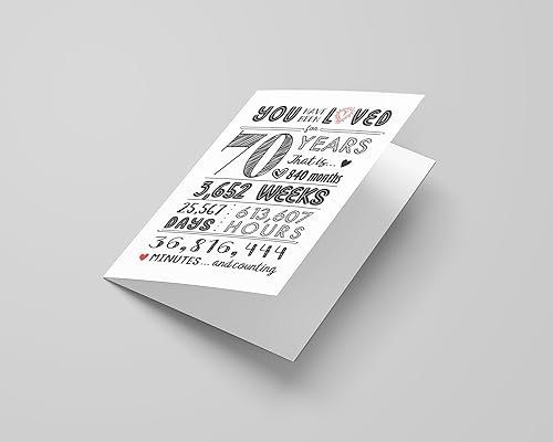 Miniatura 8 de Katie Doodle - Tarjeta de cumpleaños número 70 súper bonita, regalos de cumpleaños de 70 para mujeres, regalos de cumpleaños de 70 para hombres