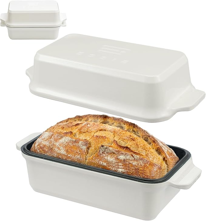 Enameled Cast Iron Dutch Oven for Sourdough Bread Baking, 9×5