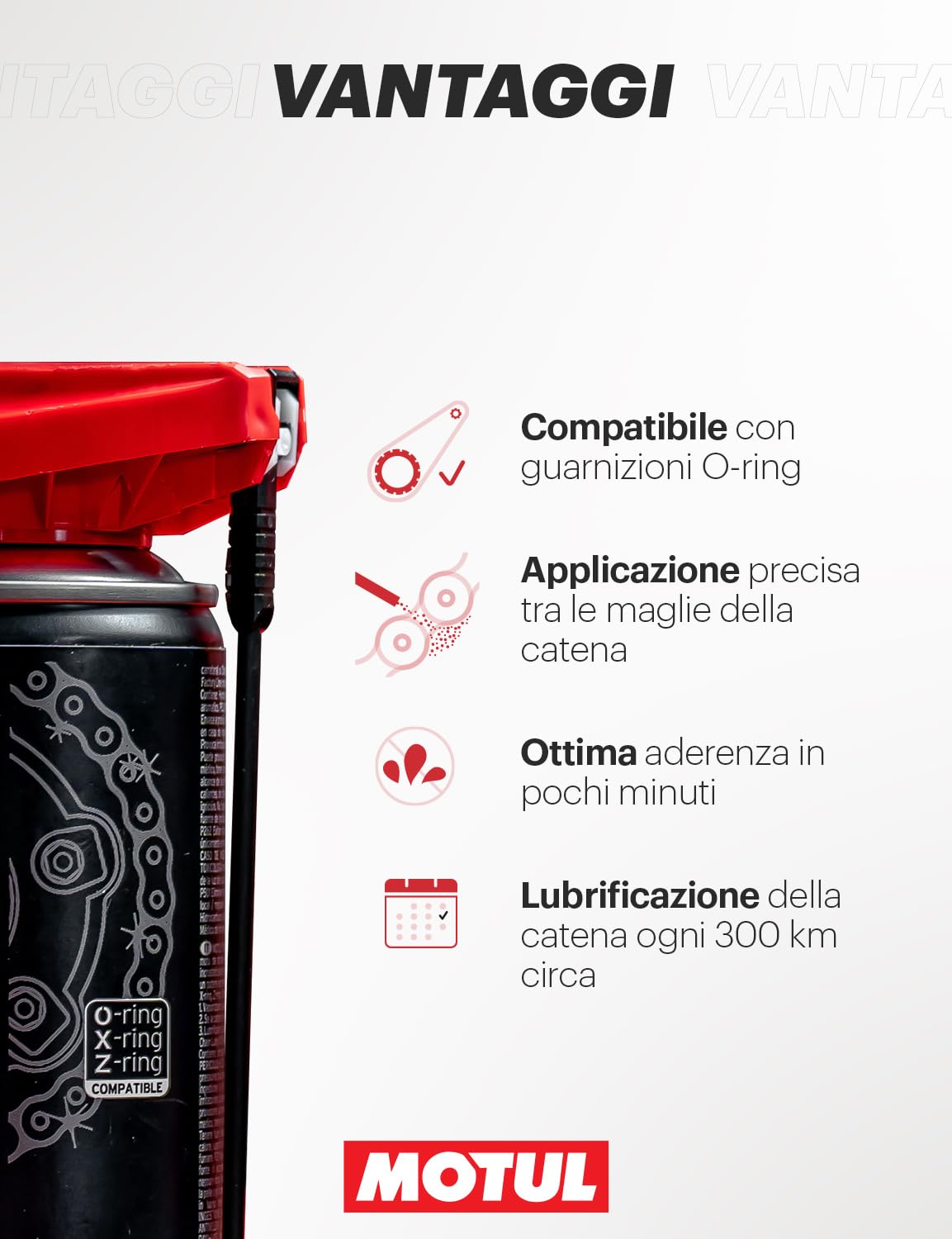 MOTUL 102981 C2 Chain Lube Road - Lubrificante per catena, 400 ml
