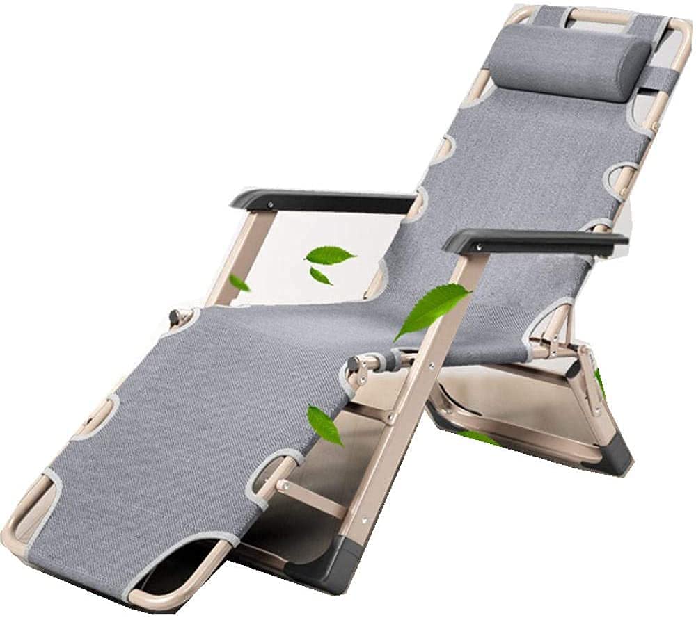 Chaise zero gravity grise pour bronzer sur la plage cet été