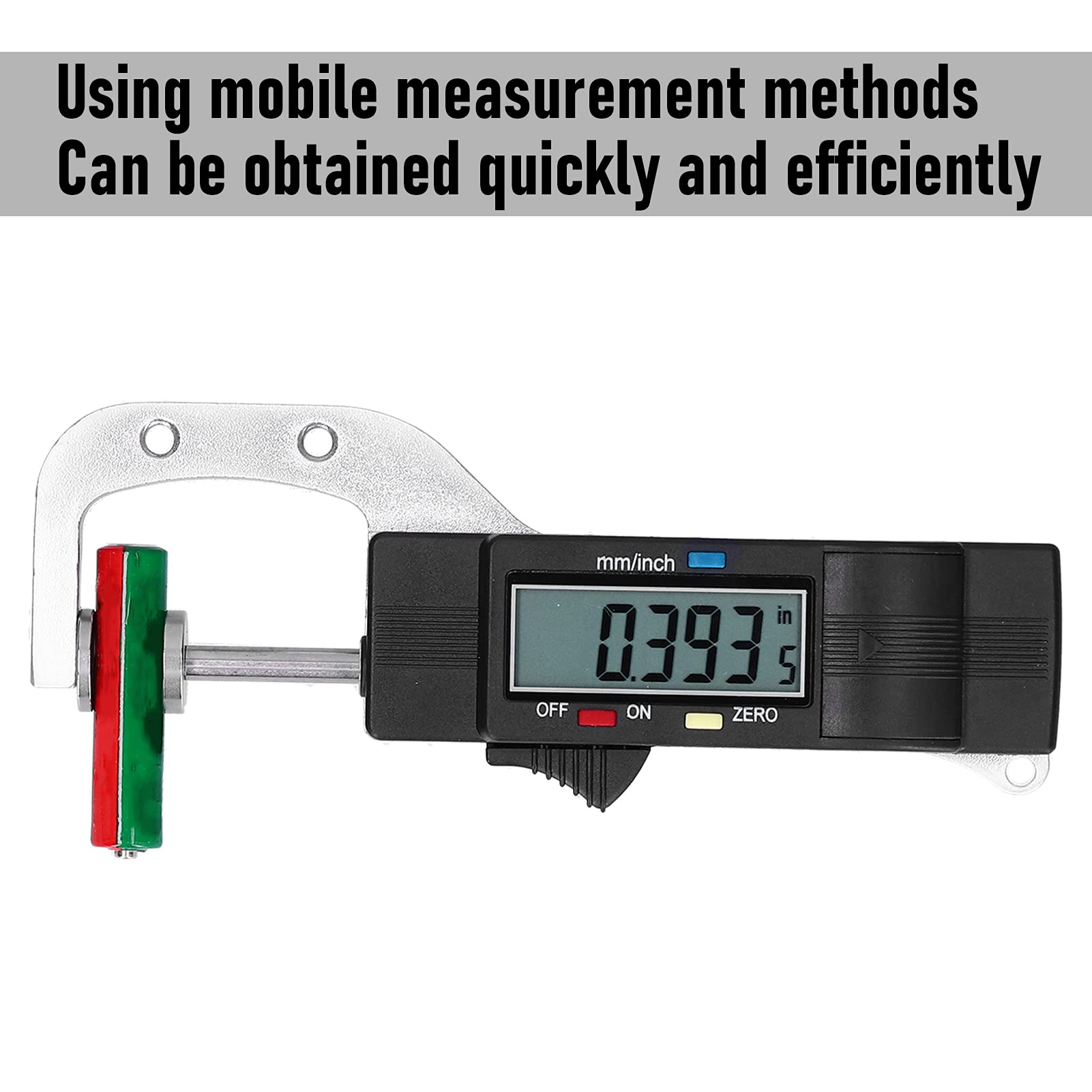 Medidor De Espesor, Medidor De Espesor De Cuero, Herramienta De Medición De Calibrador, Medidor De Espesor Digital, Herramienta Manual De Medición Horizontal, Precisión De 0,01 Mm Para Joyería De 0 A