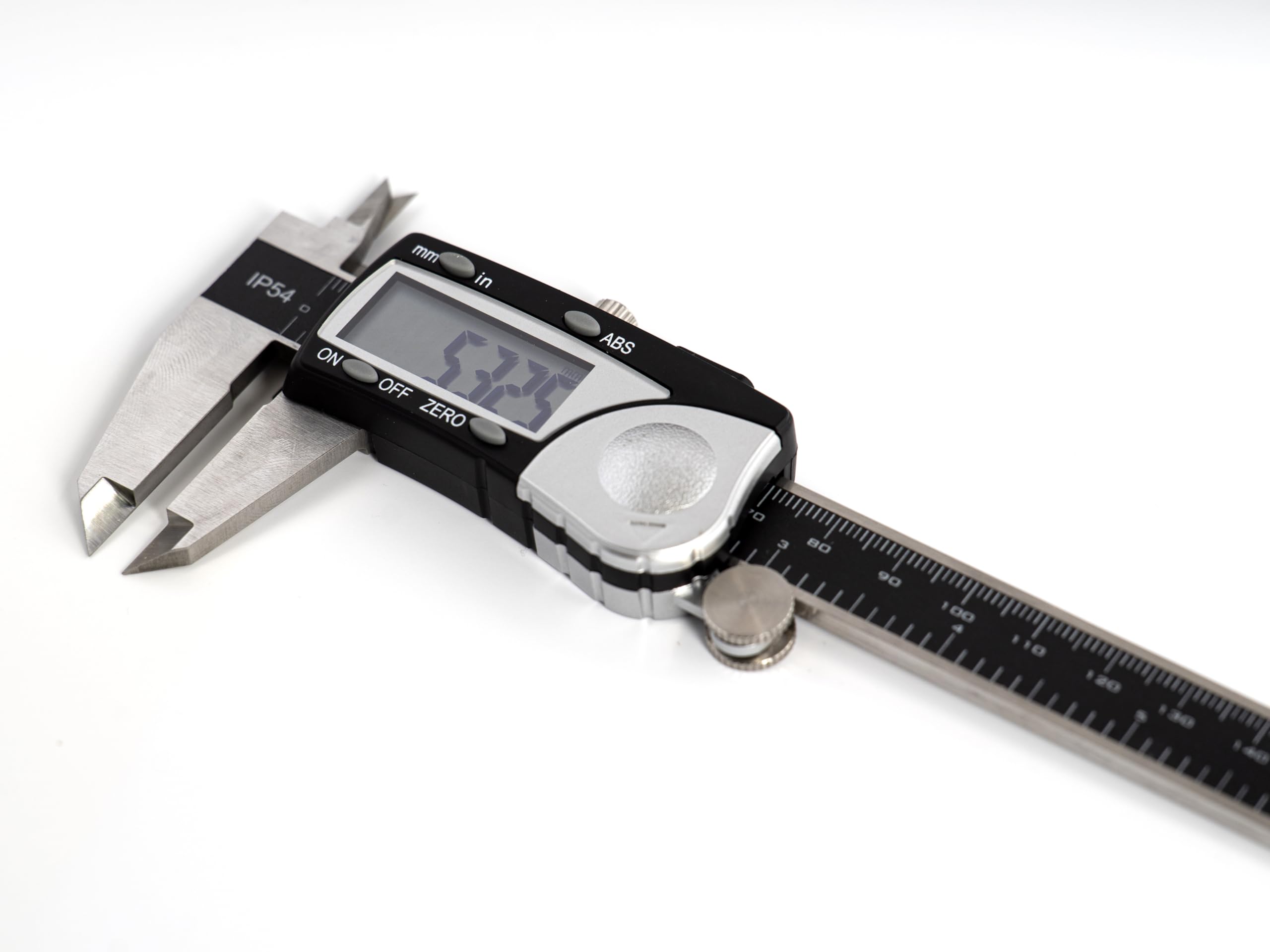 Calibro digitale Ferrcan, piede di re in acciaio inossidabile laminato 4Cr14 da 150 mm/6 pollici precisione 0,005 mm (batteria a bottone 3 V No inclusa)