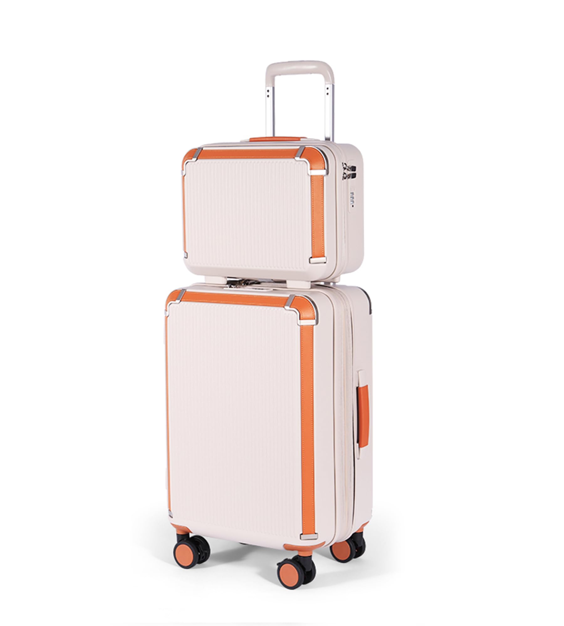 feilario Hardshell 2 pcs Carry On Luggage Set, Brake Wheels, Hooks
