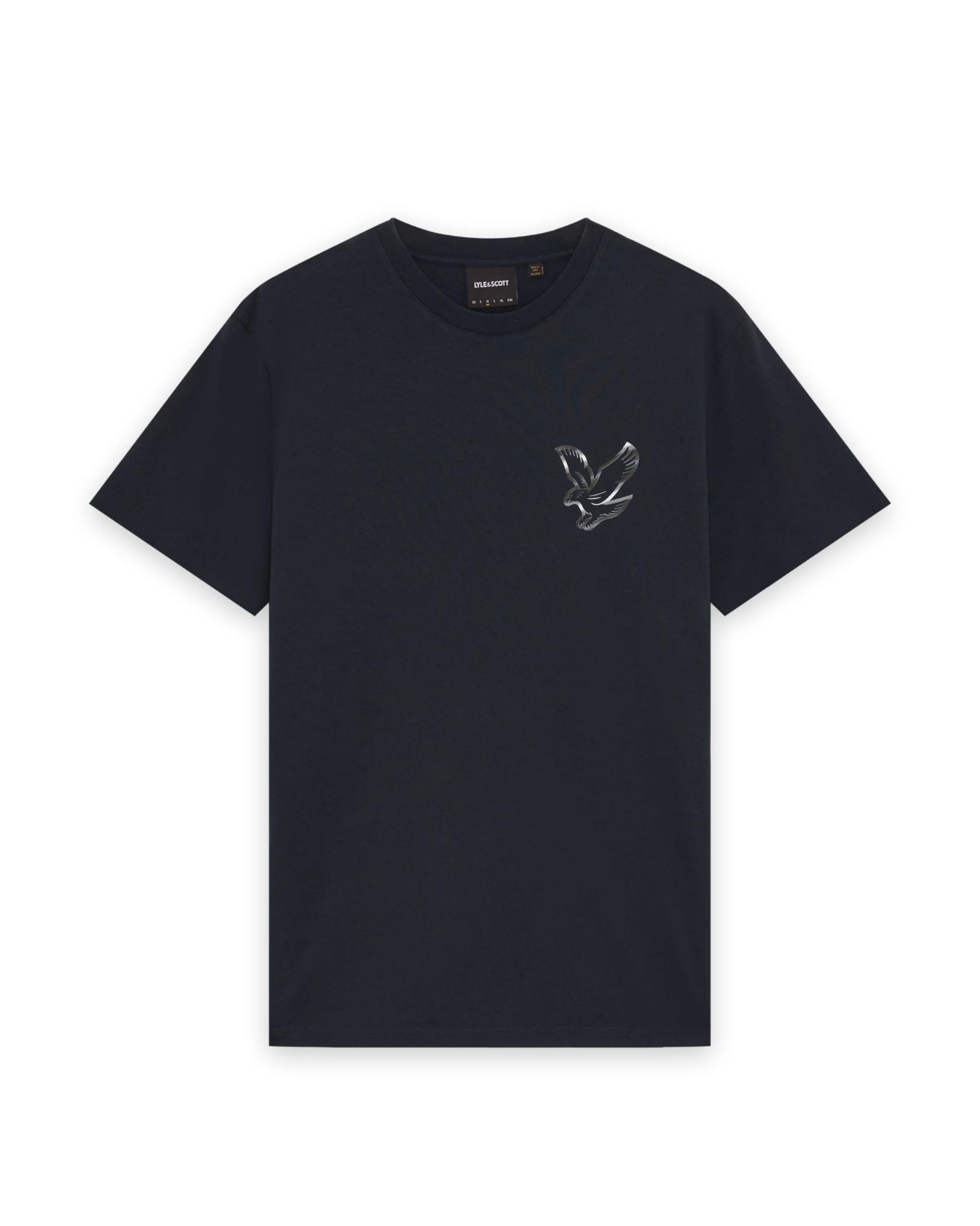 Lyle & Scott SS T-Shirts Chrome Eagle Graphic T-Shirt W403 Dark Navy/White, XL