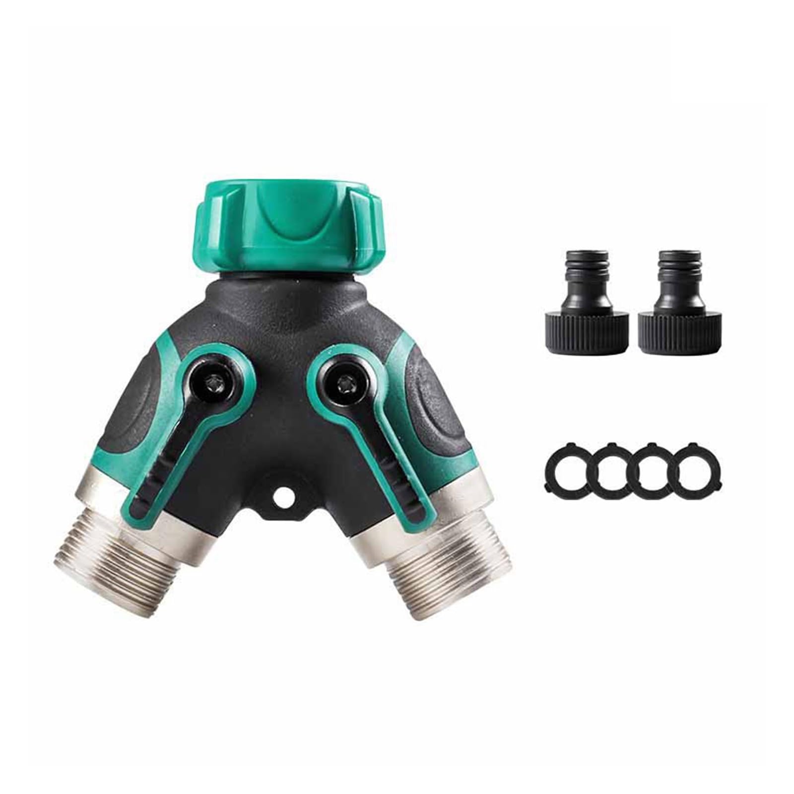Bngdfdgh Eu 1Pc 3/4 Inch 2 Way Garden Hose Splitter Tap Y-Type Watering Connector Distributor For Outdoor Faucet(Eu)