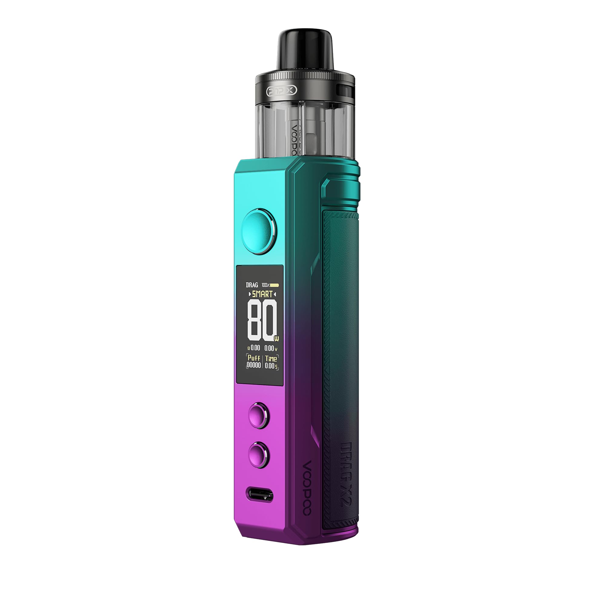 DRAG X2, VOOPOO DRAG X 2 POD Kit - 5ml PNP X Pod (PNP X 0.3 Ω + PNP X  0.15Ω) - DTL E-cigarette