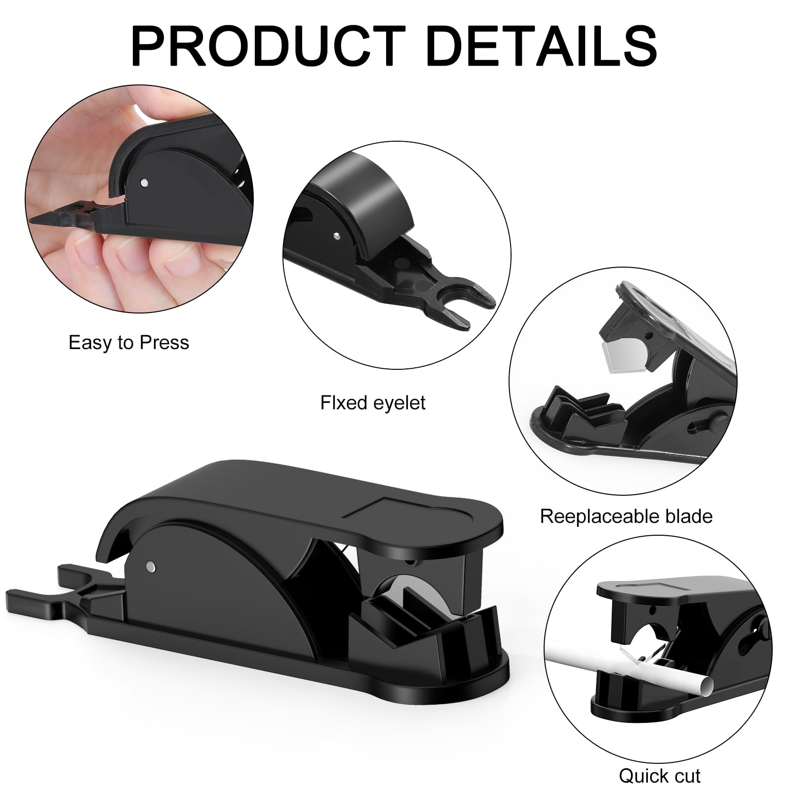 ONLYFU 48 cortadores de tubos de PTFE, cortador de manguera de polietileno, herramienta de corte de tubos de plástico para cortar tubos de plástico de nailon PU PVC de hasta 3/4 pulgadas de diámetro