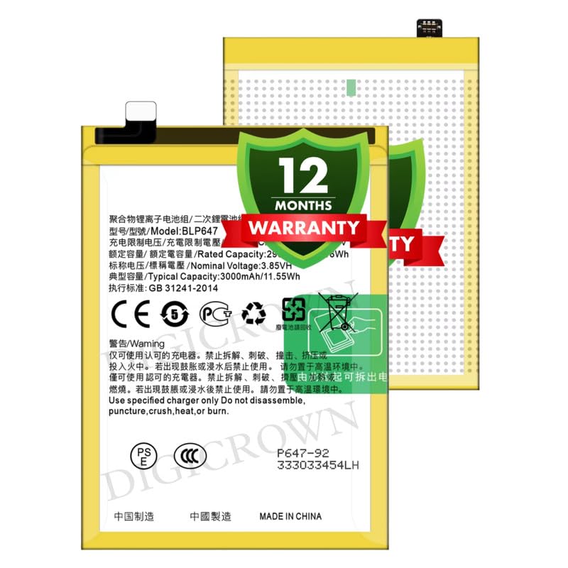 Image of Original BLP647 Battery Compatible for Oppo A79 4G (2017) | A79t - (3000mAh) - 1 Year Warranty DF7