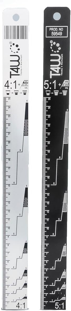 T4W aluminium colour mixing bar, 4:1/5:1