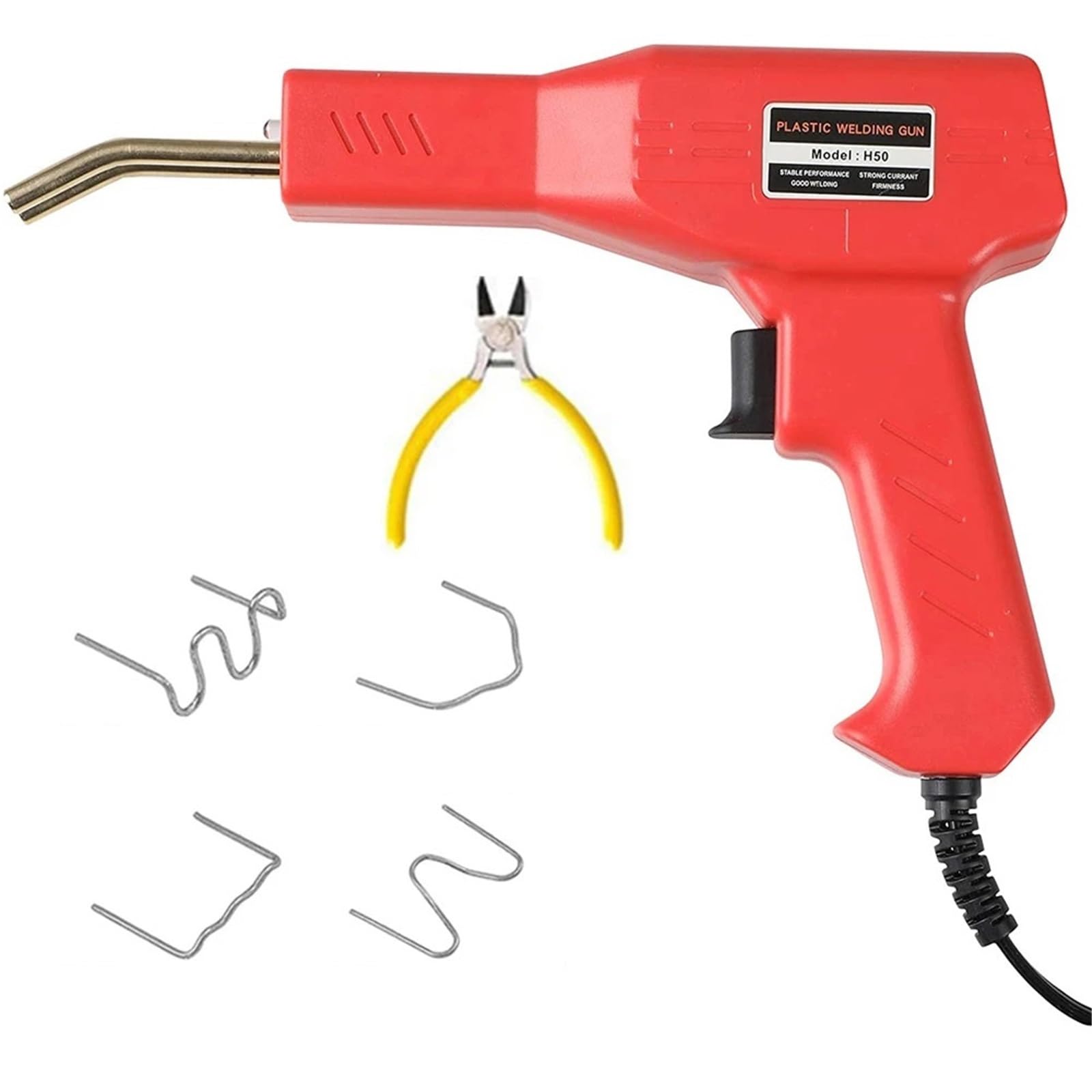 50W Hot Stapler Plastic Spawarka Zestaw naprawczy zderzaka samochodowego Zestaw naprawczy plastiku Gorący pistolet do zszywacza Zgrzewarka do plastiku